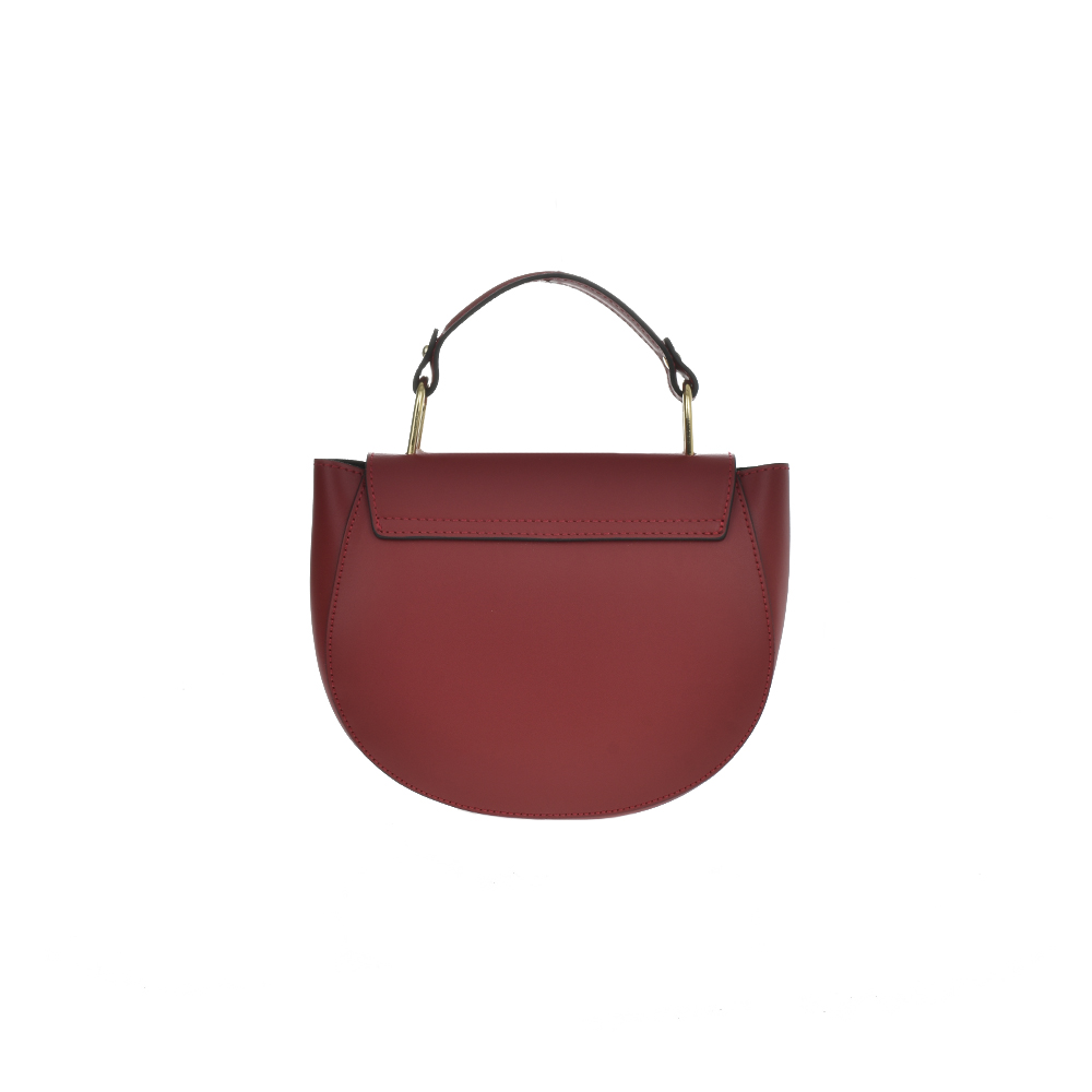 Geanta de mana din piele naturala Chiara Canotti CC0397, Rosu, #3, Bagsy