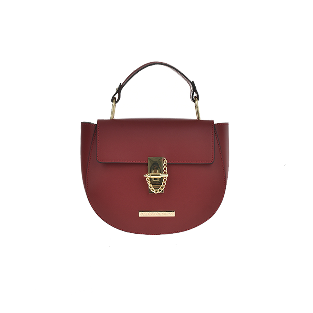 Geanta de mana din piele naturala Chiara Canotti CC0397, Rosu, #1, Bagsy