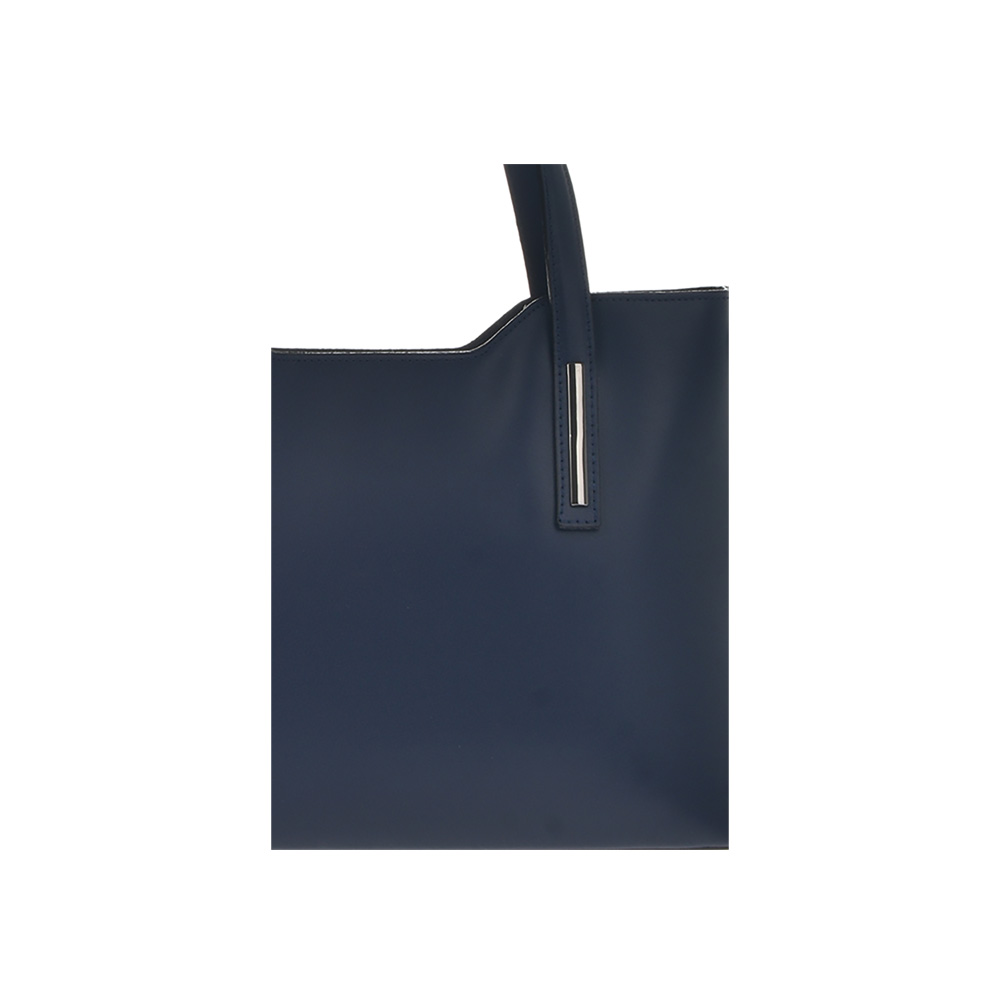 Geanta tote din piele naturala Chiara Canotti CC0404, Albastru, #4, Bagsy