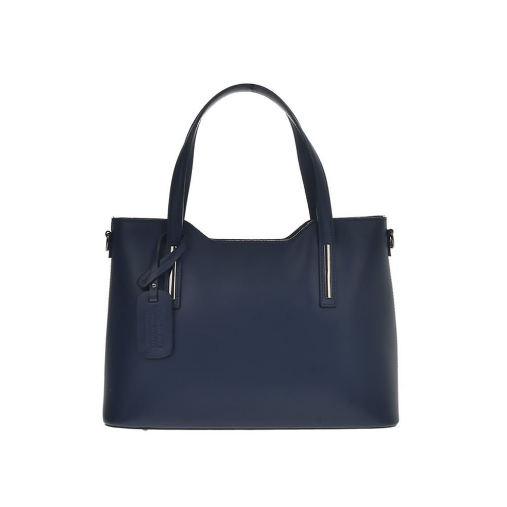 Geanta tote din piele naturala Chiara Canotti CC0404, Albastru, #1, Bagsy