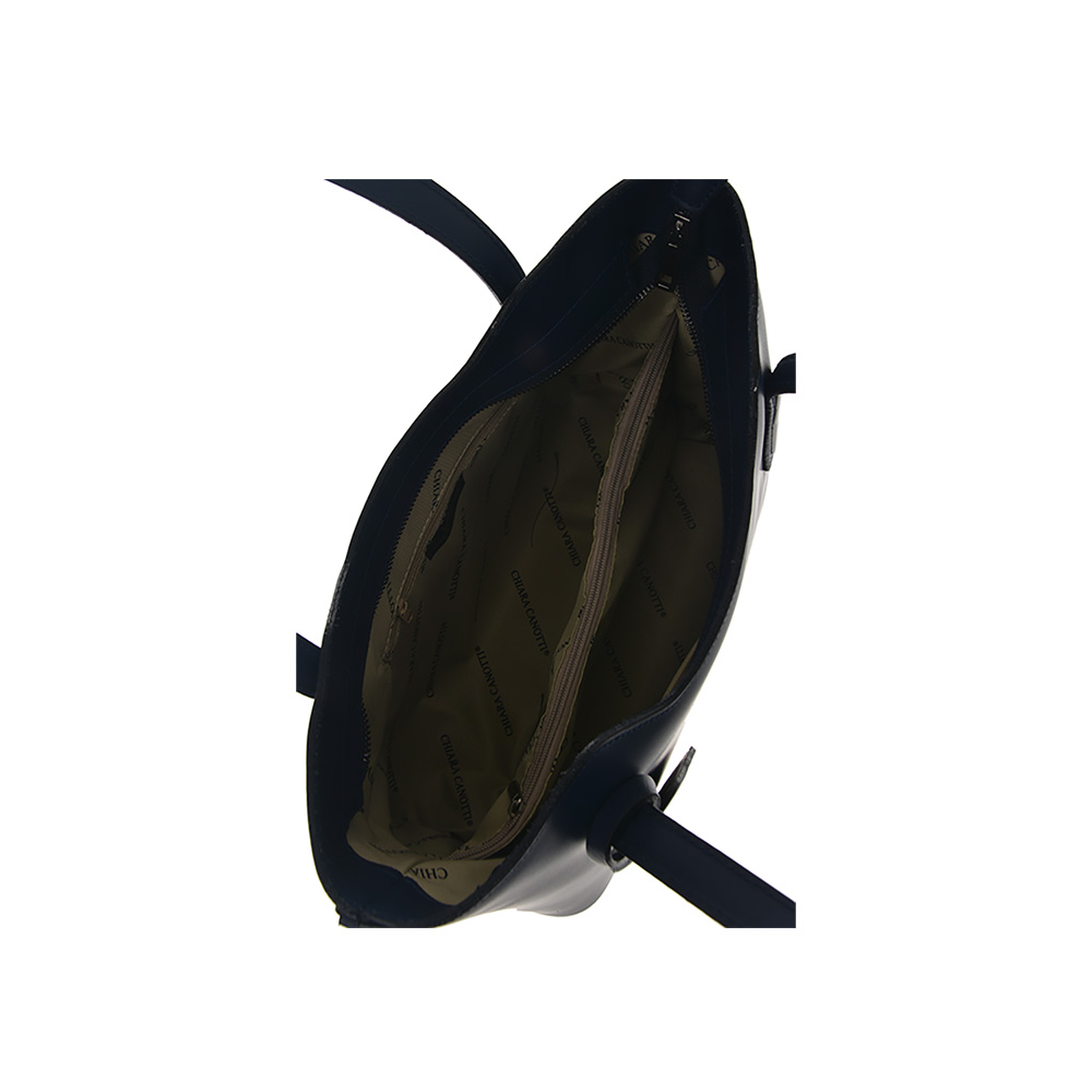 Geanta tote din piele naturala Chiara Canotti CC0404, Albastru, #5, Bagsy