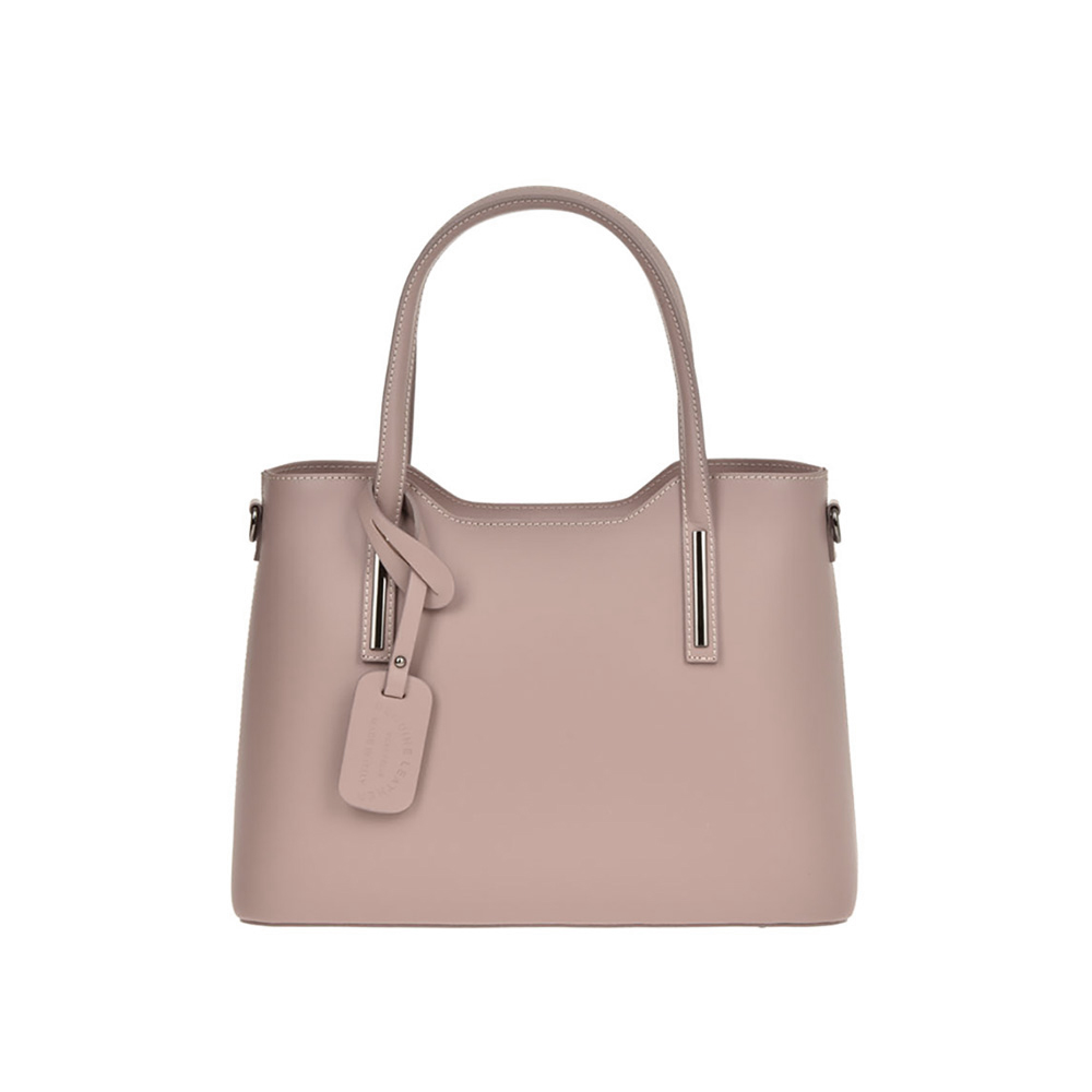Geanta tote din piele naturala Chiara Canotti CC1265, Roz prafuit, #1, Bagsy