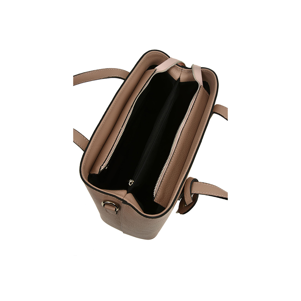 Geanta de mana din piele naturala Chiara Canotti CC0479, Roz prafuit, #4, Bagsy