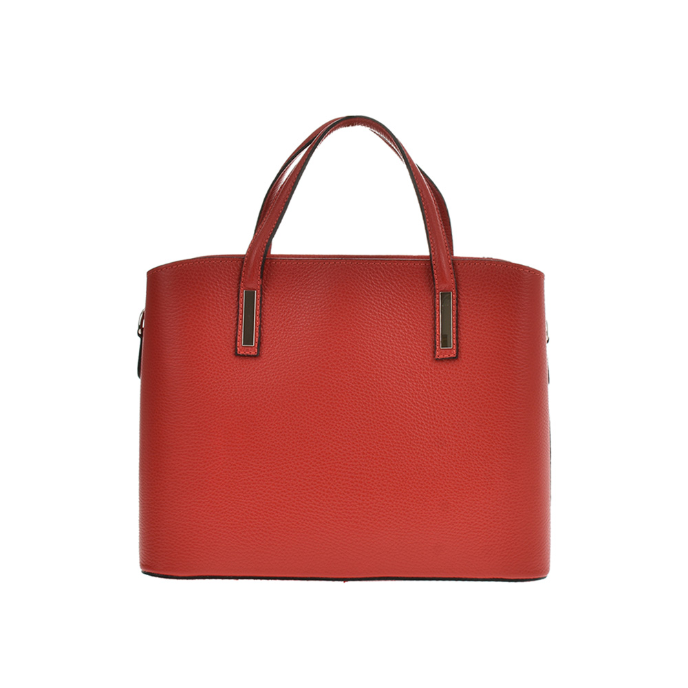Geanta de mana din piele naturala Chiara Canotti CC0479, Rosu, #3, Bagsy