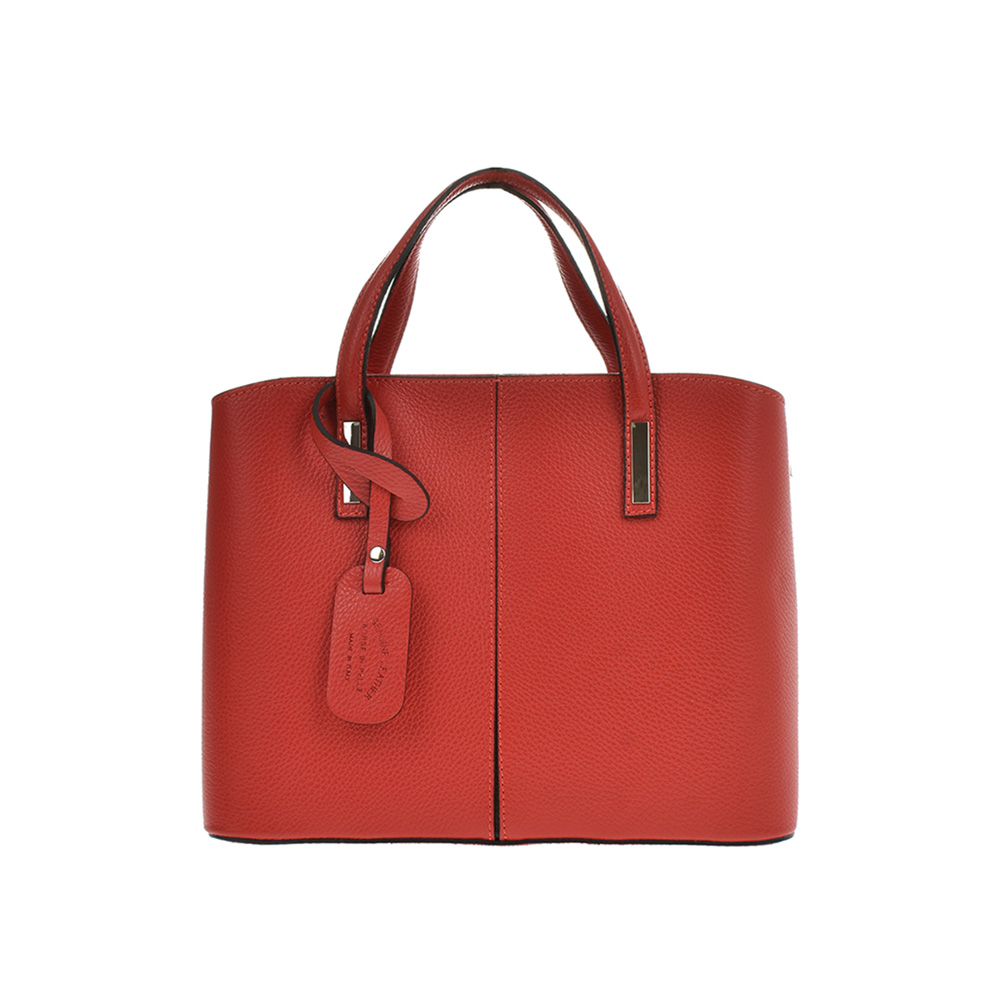 Geanta de mana din piele naturala Chiara Canotti CC0479, Rosu, #1, Bagsy