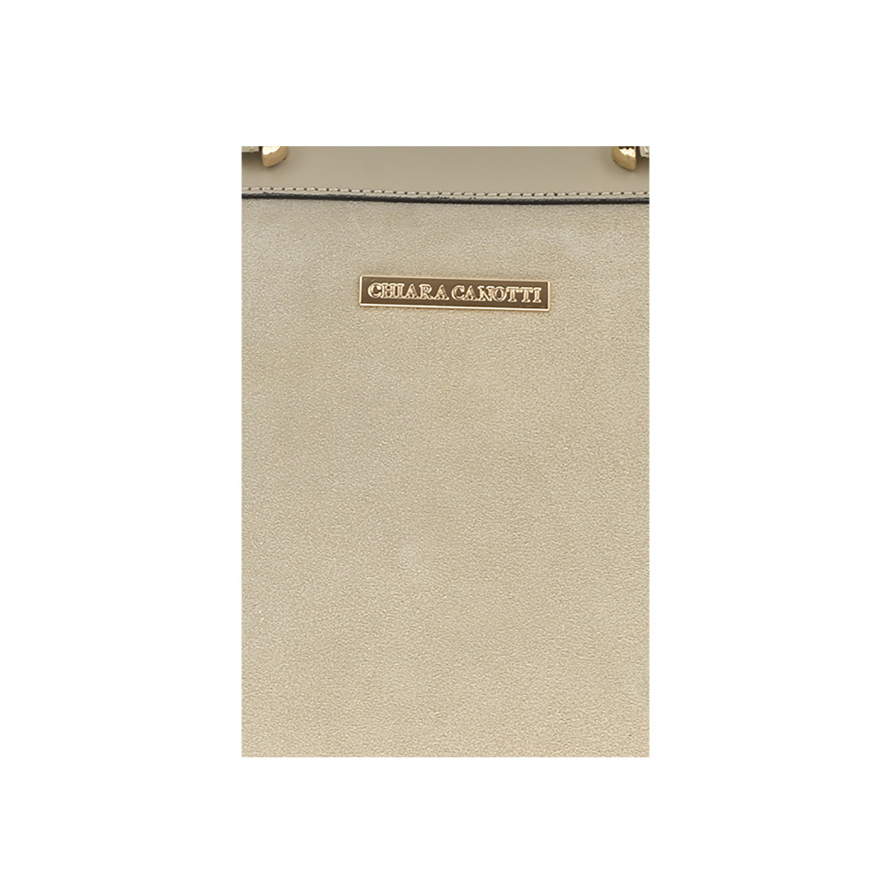 Geanta de mana din piele naturala Chiara Canotti CC0480, Bej, #4, Bagsy