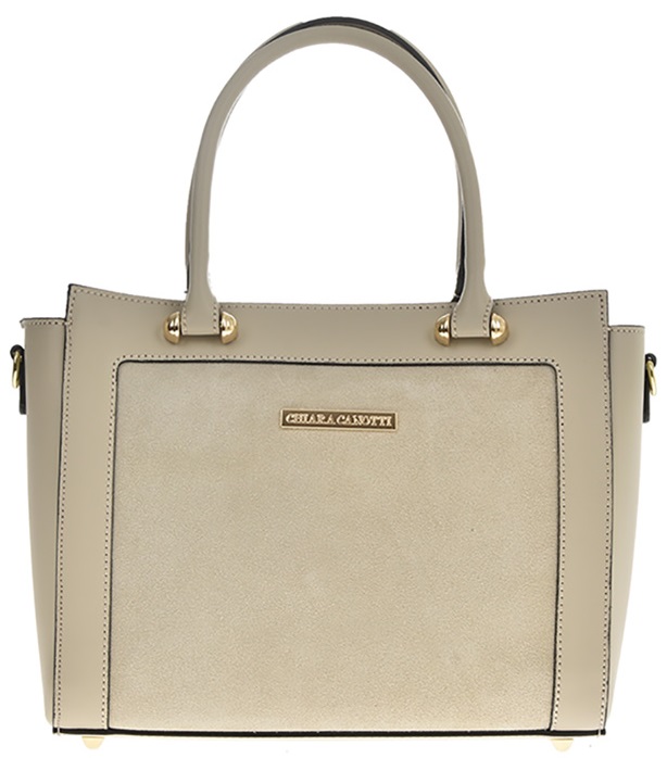 Geanta de mana din piele naturala Chiara Canotti CC0480, Bej, #2, Bagsy