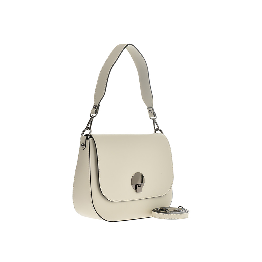 Geanta de umar din piele naturala Chiara Canotti CC0629, Bej, #2, Bagsy