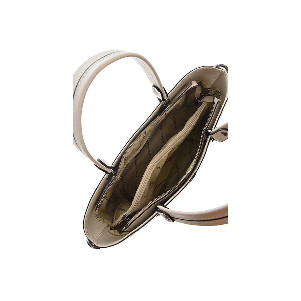 Geanta de mana din piele naturala Chiara Canotti CC0631, Bej, #5, Bagsy