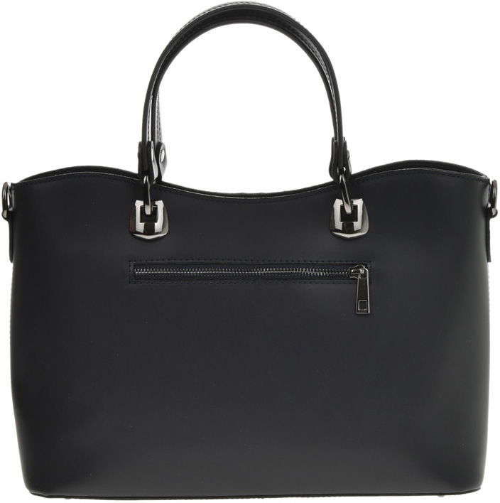 Geanta de mana din piele naturala Chiara Canotti CC0631, Albastru inchis, #3, Bagsy