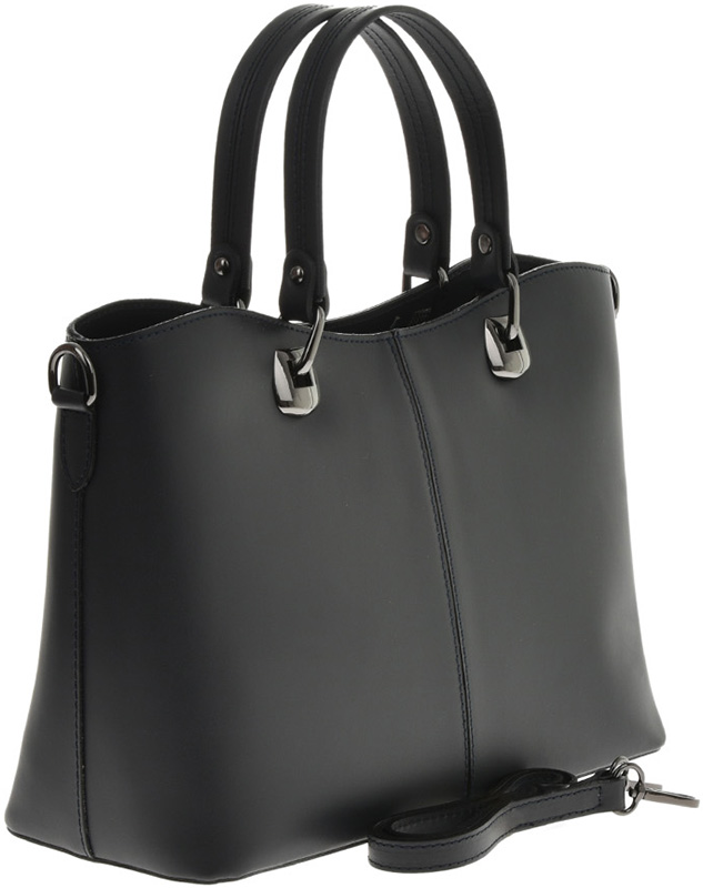 Geanta de mana din piele naturala Chiara Canotti CC0631, Negru, Nr. 1, Bagsy