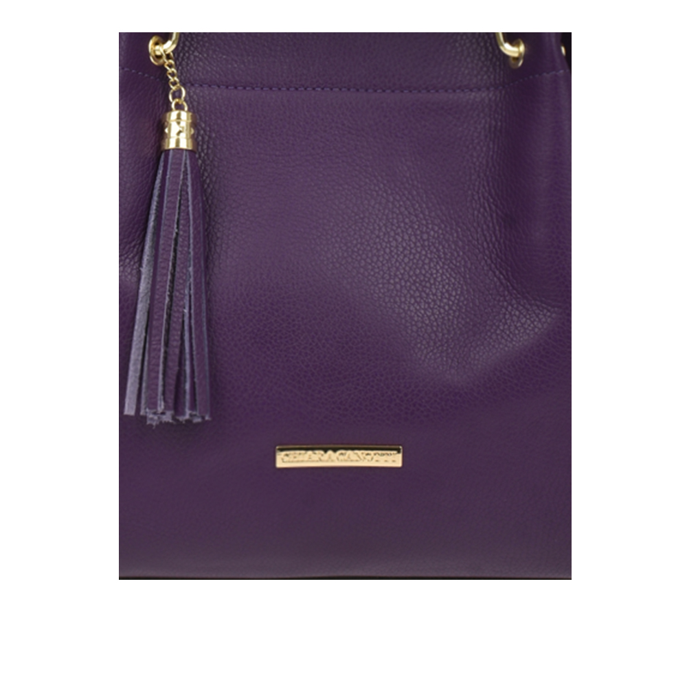 Geanta dama din piele naturala Chiara Canotti CC0637, Violet, #5, Bagsy