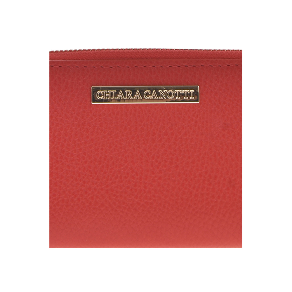 Portofel dama din piele naturala Chiara Canotti CC0644, Rosu, #4, Bagsy