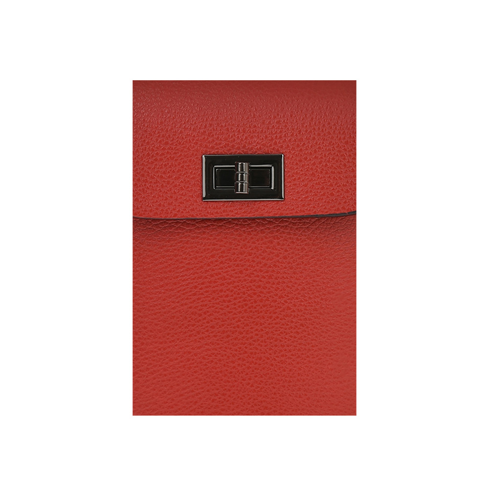 Geanta dama din piele naturala Chiara Canotti CC0710, Rosu, #4, Bagsy