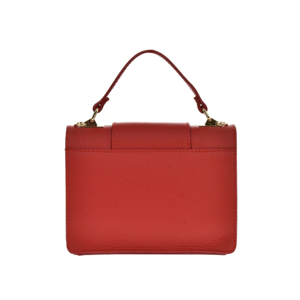 Geanta dama din piele naturala Chiara Canotti CC0714, Rosu, #3, Bagsy