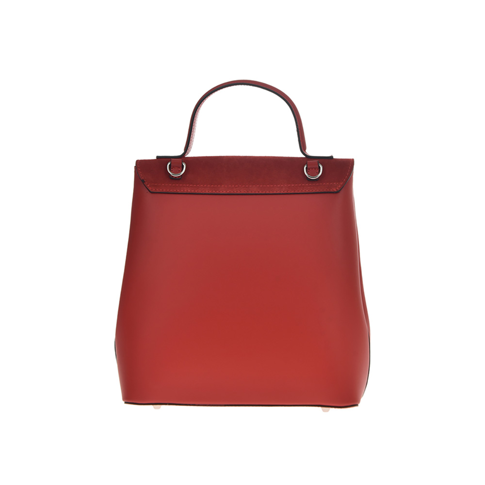 Geanta dama din piele naturala Chiara Canotti CC0717, Rosu, #3, Bagsy