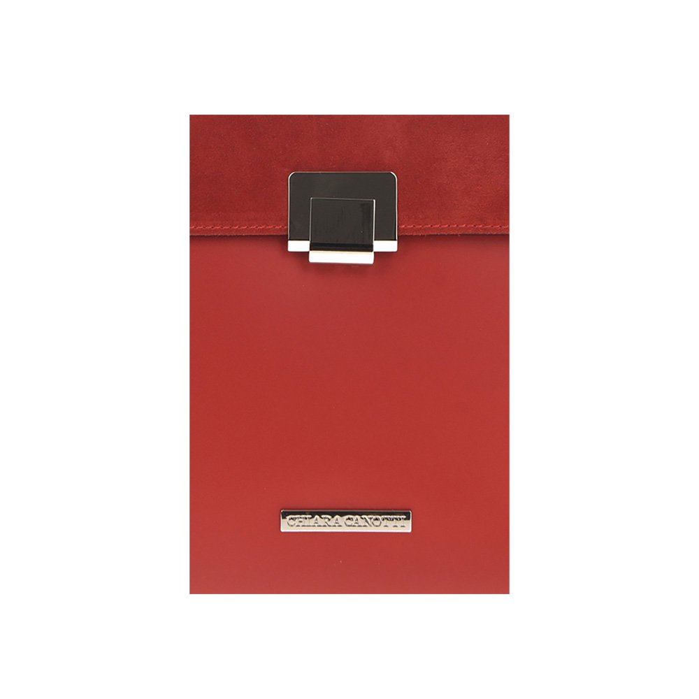 Geanta dama din piele naturala Chiara Canotti CC0717, Rosu, #4, Bagsy