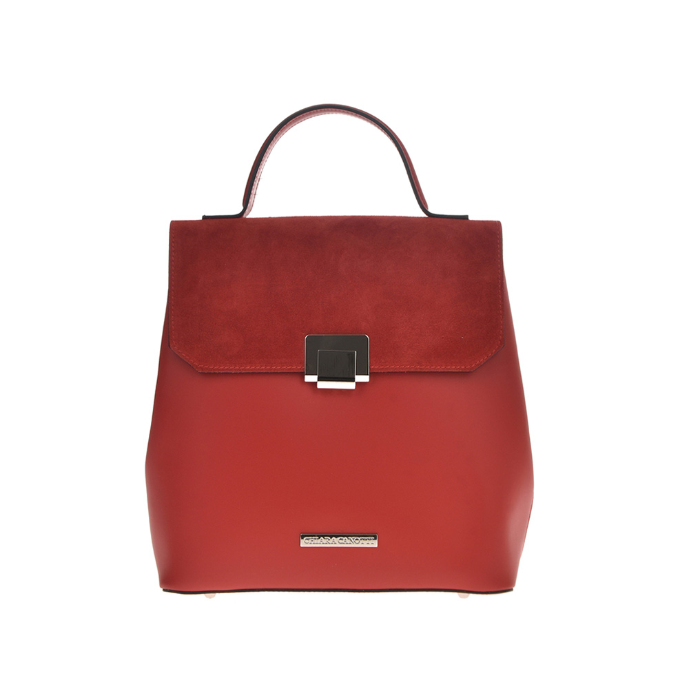 Geanta dama din piele naturala Chiara Canotti CC0717, Rosu, #1, Bagsy