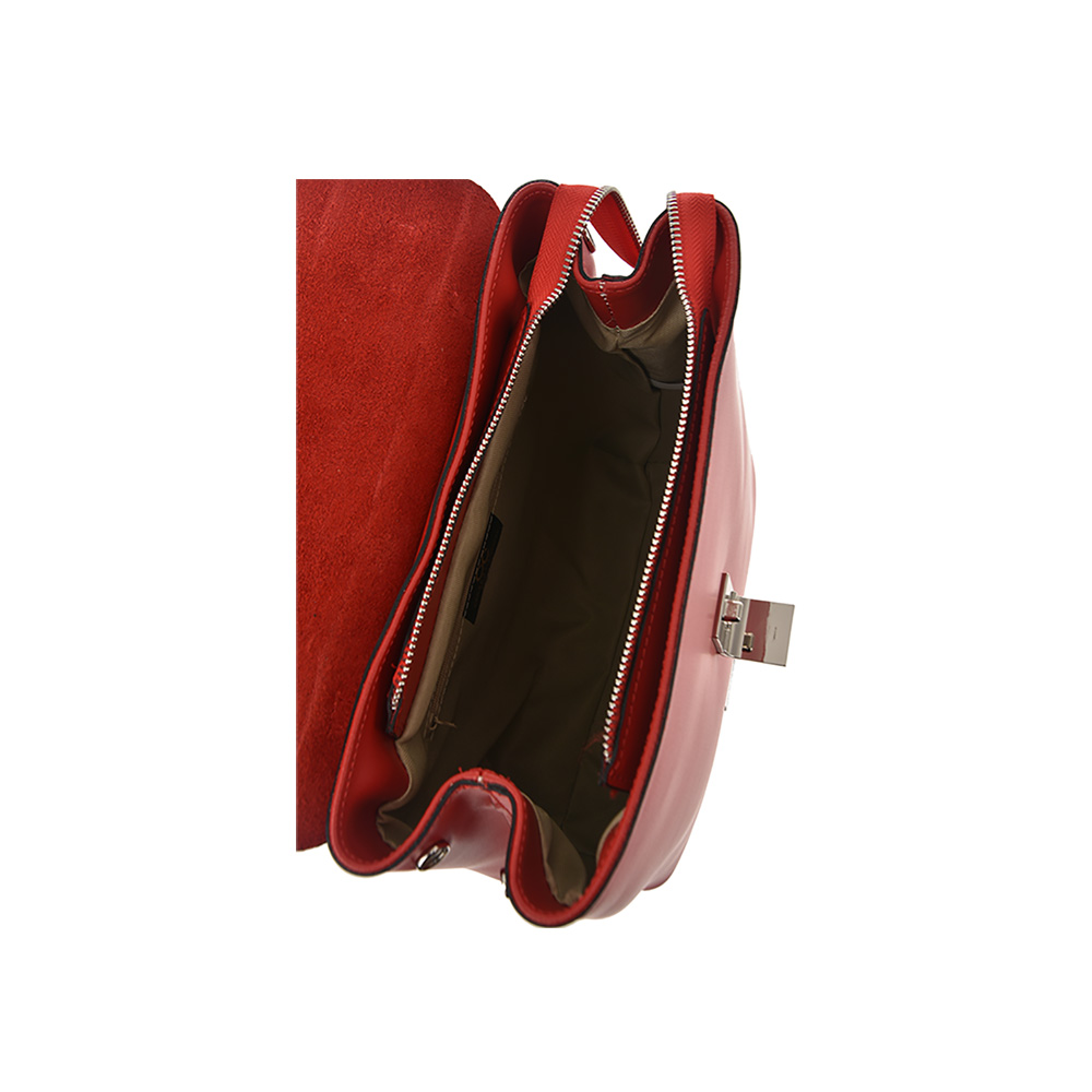 Geanta dama din piele naturala Chiara Canotti CC0717, Rosu, #5, Bagsy