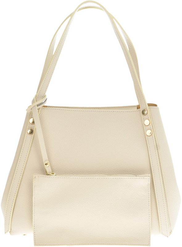 Geanta de mana din piele naturala Chiara Canotti CC0727, Bej, #3, Bagsy