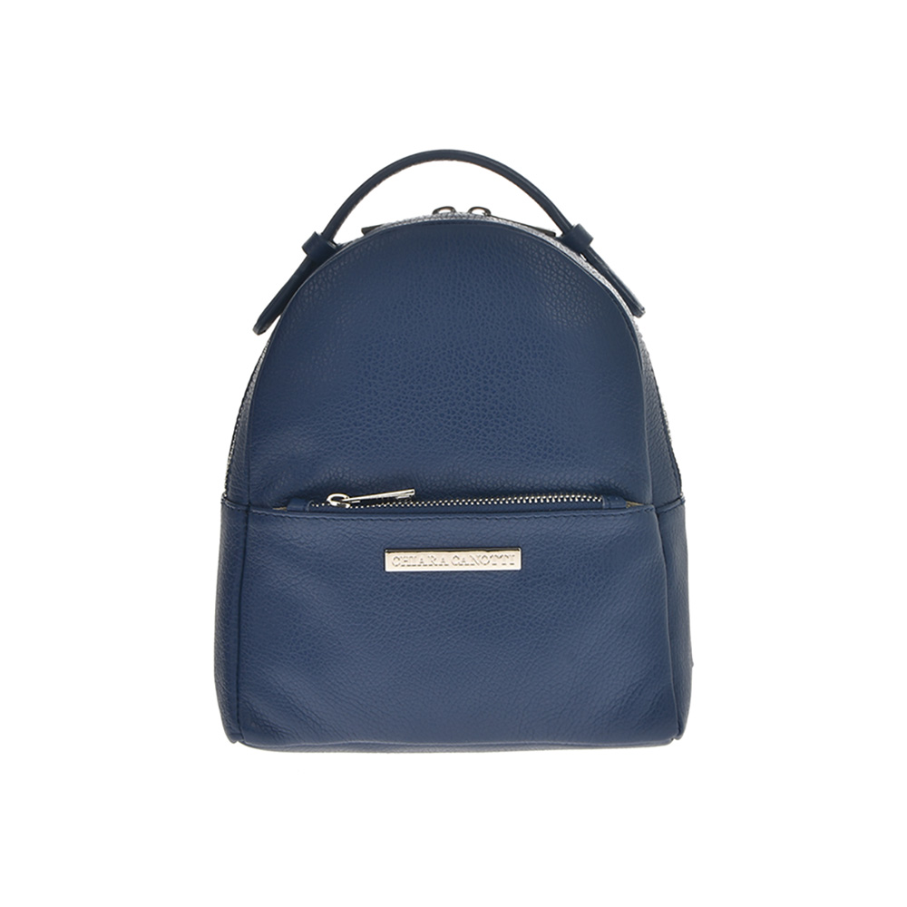 Rucsac dama din piele naturala Chiara Canotti CC0736, Albastru, #1, Bagsy