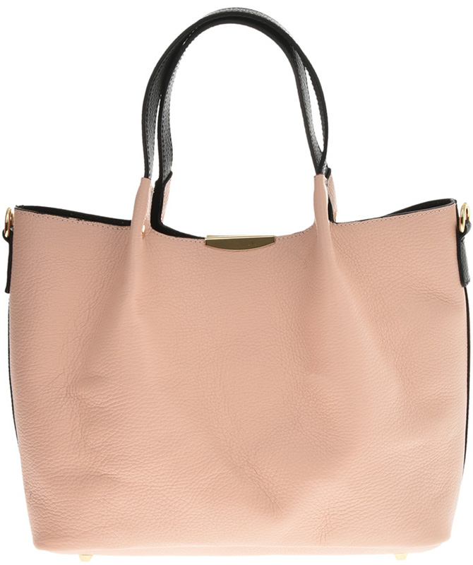 Geanta de mana din piele naturala Chiara Canotti CC0760, Roz, #4, Bagsy