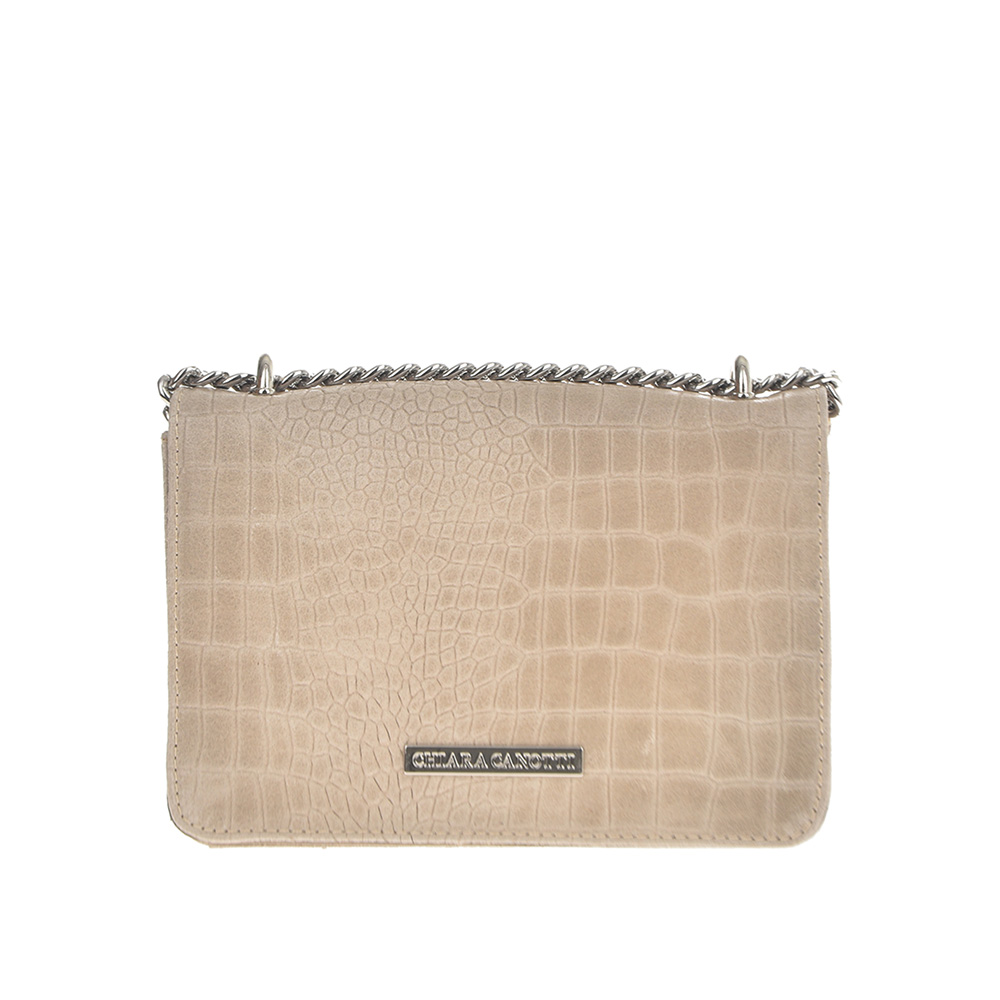 Geanta dama din piele naturala Chiara Canotti CC0765, Grej, #1, Bagsy