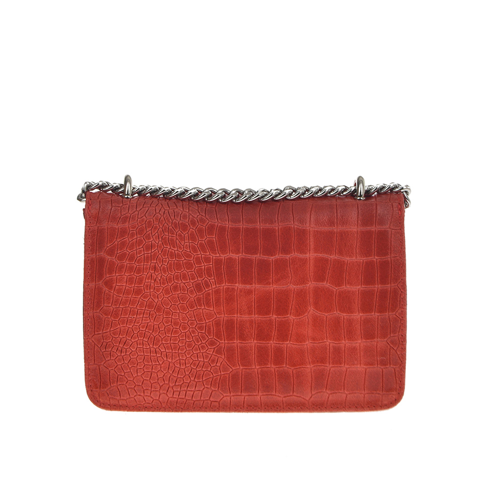 Geanta dama din piele naturala Chiara Canotti CC0765, Rosu, #3, Bagsy