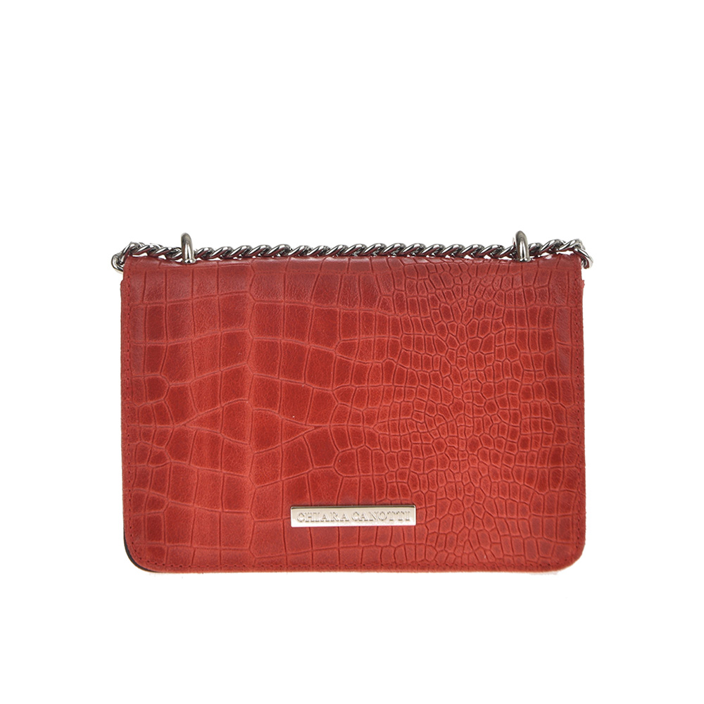 Geanta dama din piele naturala Chiara Canotti CC0765, Rosu, #1, Bagsy