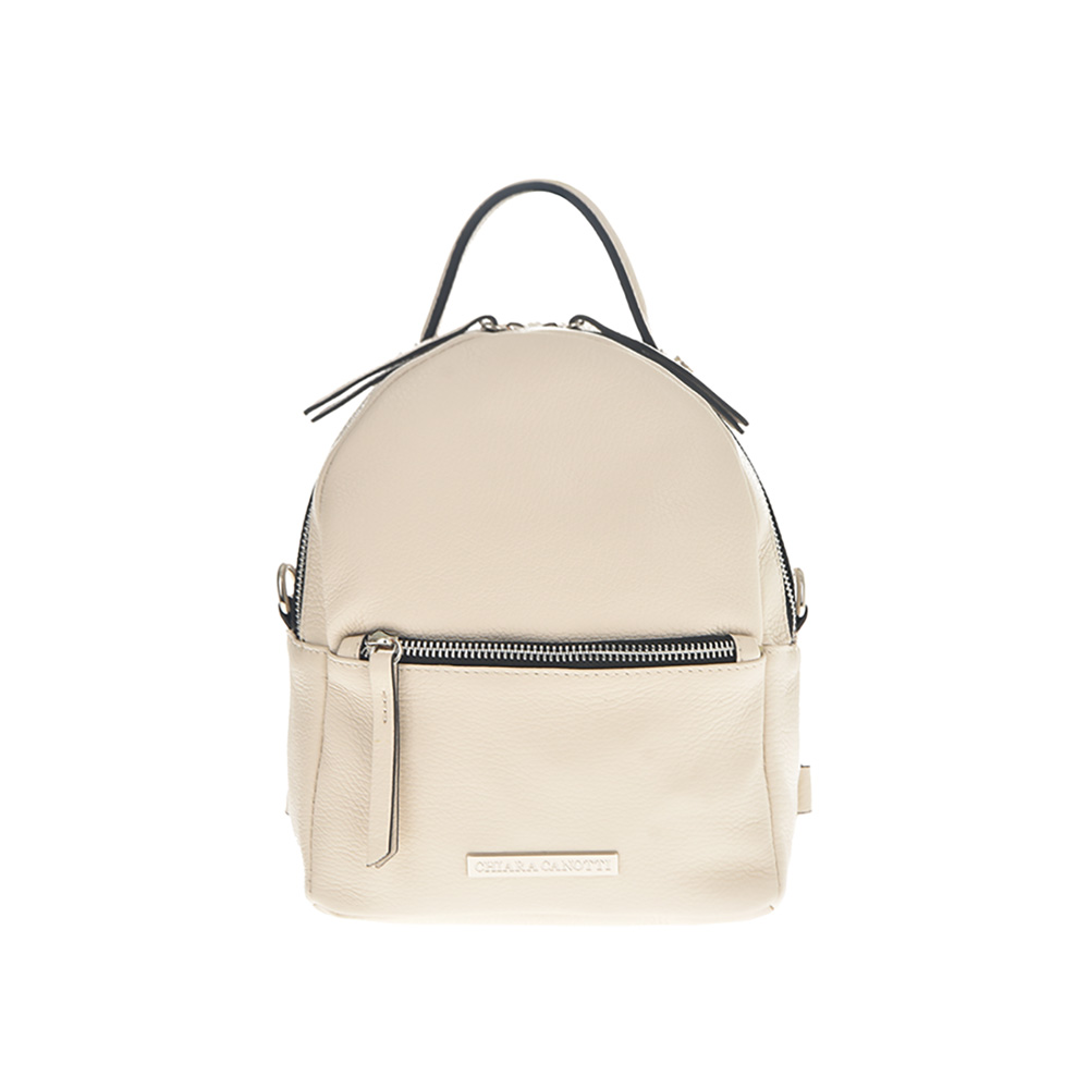 Rucsac din piele naturala Chiara Canotti CC0766, Bej, #1, Bagsy