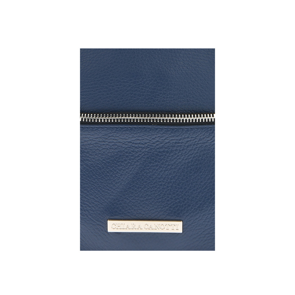 Rucsac din piele naturala Chiara Canotti CC0766, Albastru, #4, Bagsy