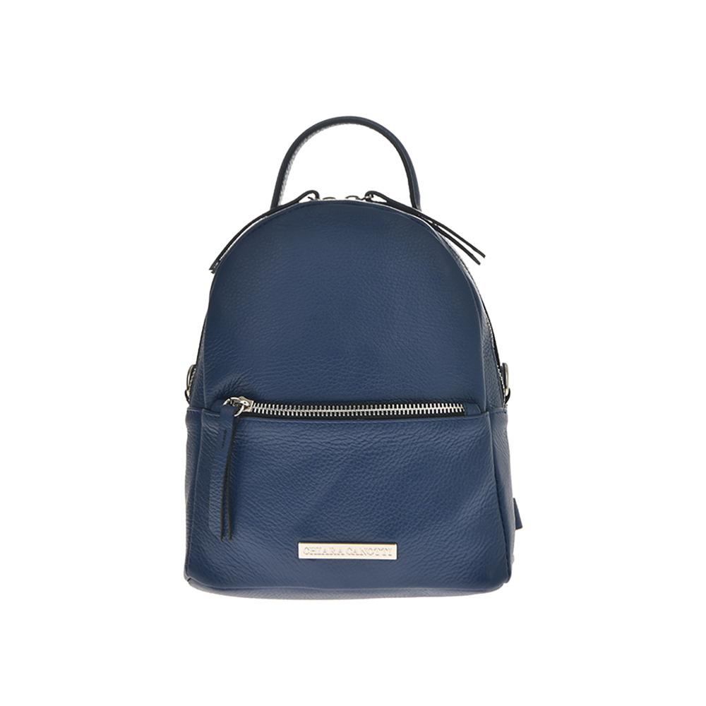 Rucsac din piele naturala Chiara Canotti CC0766, Albastru, #1, Bagsy