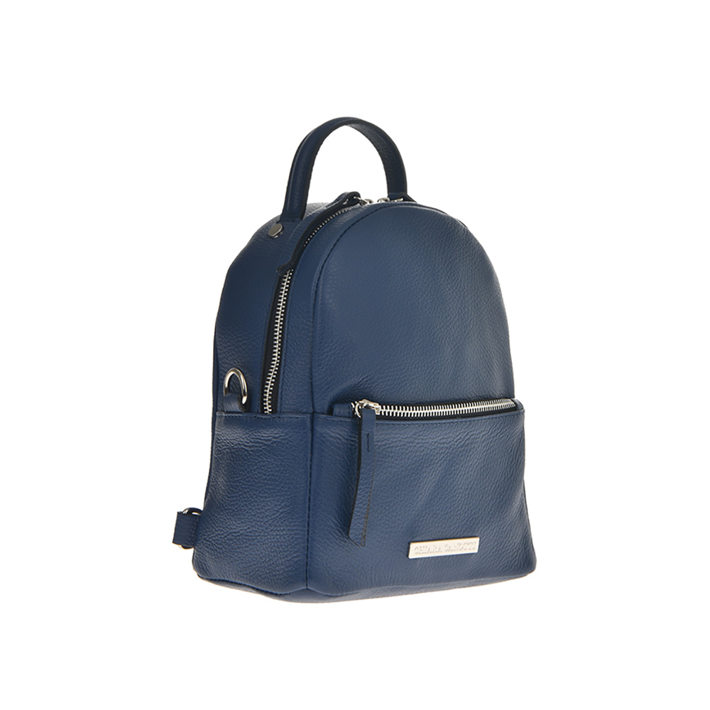 Rucsac din piele naturala Chiara Canotti CC0766, Albastru, #2, Bagsy