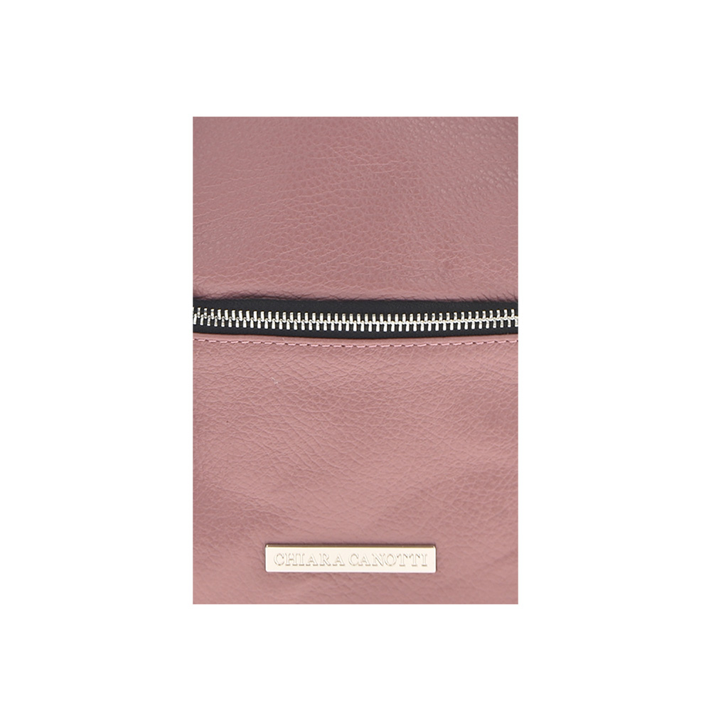 Rucsac din piele naturala Chiara Canotti CC0766, Violet deschis, #4, Bagsy