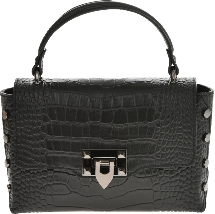 Geanta de mana din piele naturala Chiara Canotti CC0784, Negru, #1, Bagsy