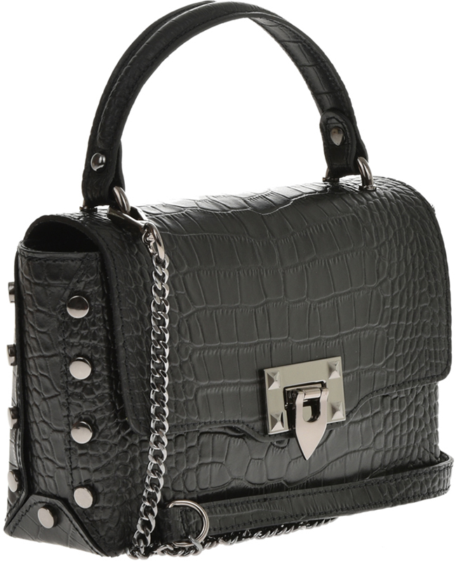 Geanta de mana din piele naturala Chiara Canotti CC0784, Negru, #2, Bagsy