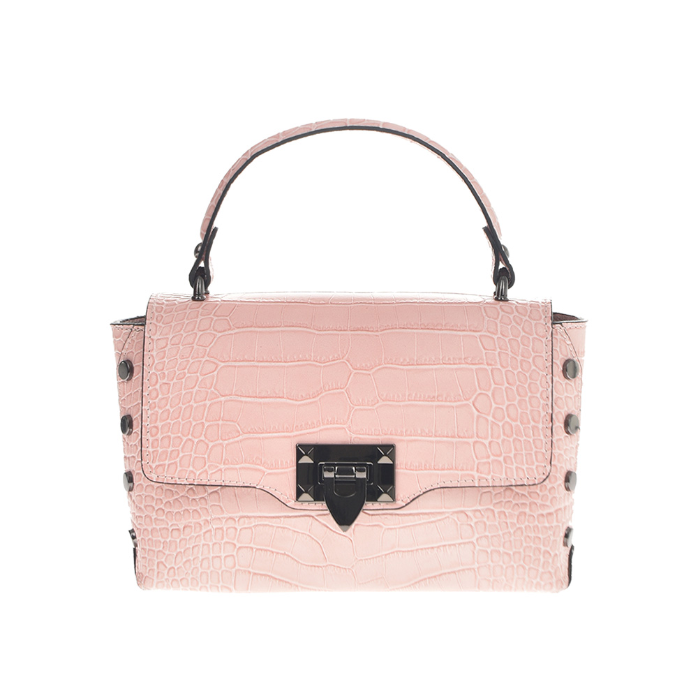 Geanta de mana din piele naturala Chiara Canotti CC0784, Roz, #1, Bagsy