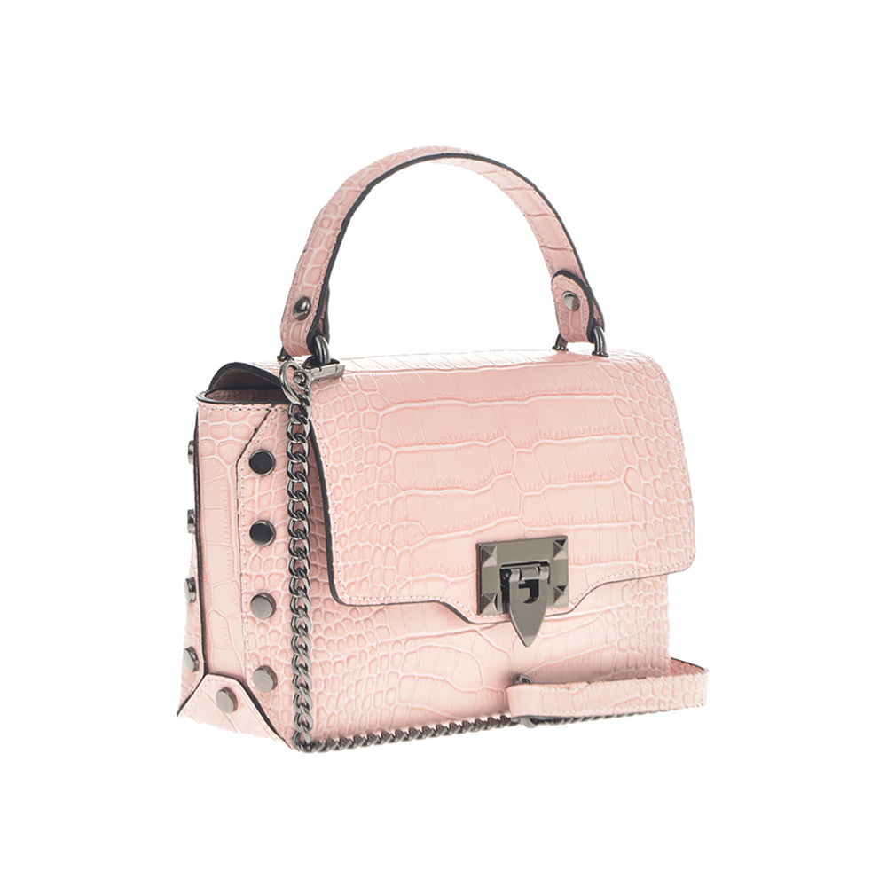 Geanta de mana din piele naturala Chiara Canotti CC0784, Roz, #2, Bagsy