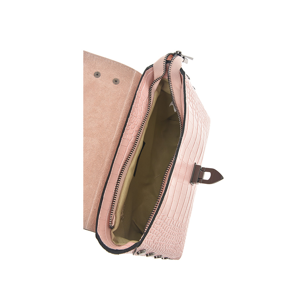 Geanta de mana din piele naturala Chiara Canotti CC0784, Roz, #5, Bagsy