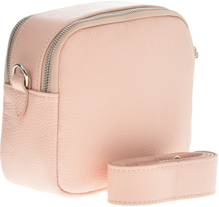 Geanta de umar din piele naturala Chiara Canotti CC0787, Roz, #2, Bagsy