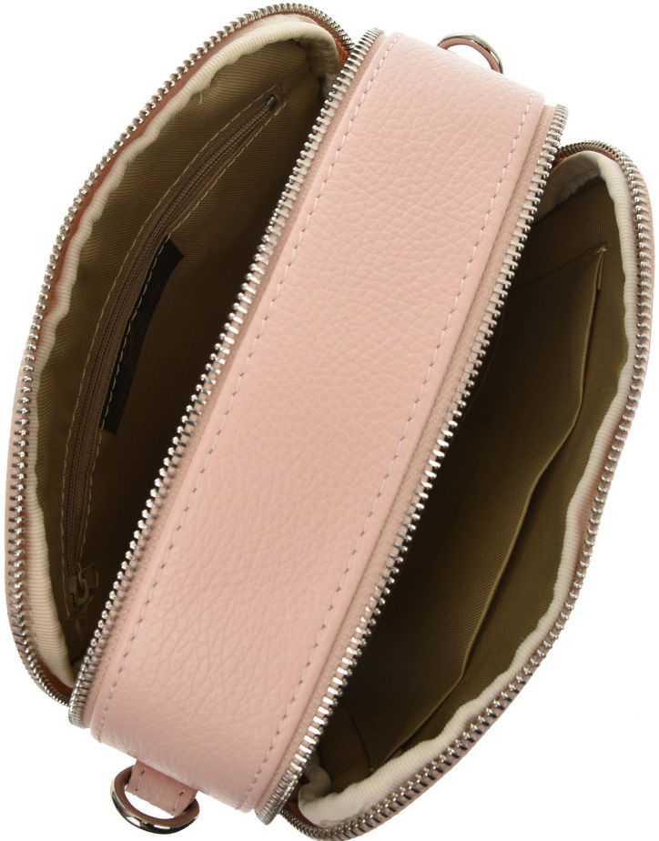 Geanta de umar din piele naturala Chiara Canotti CC0787, Roz, #5, Bagsy