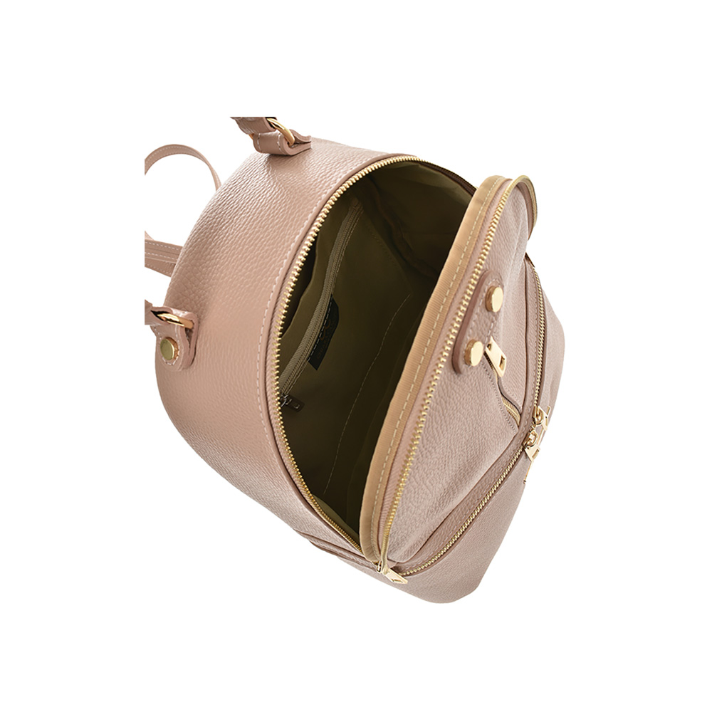 Rucsac dama din piele naturala Chiara Canotti CC0822, Roz prafuit, #5, Bagsy