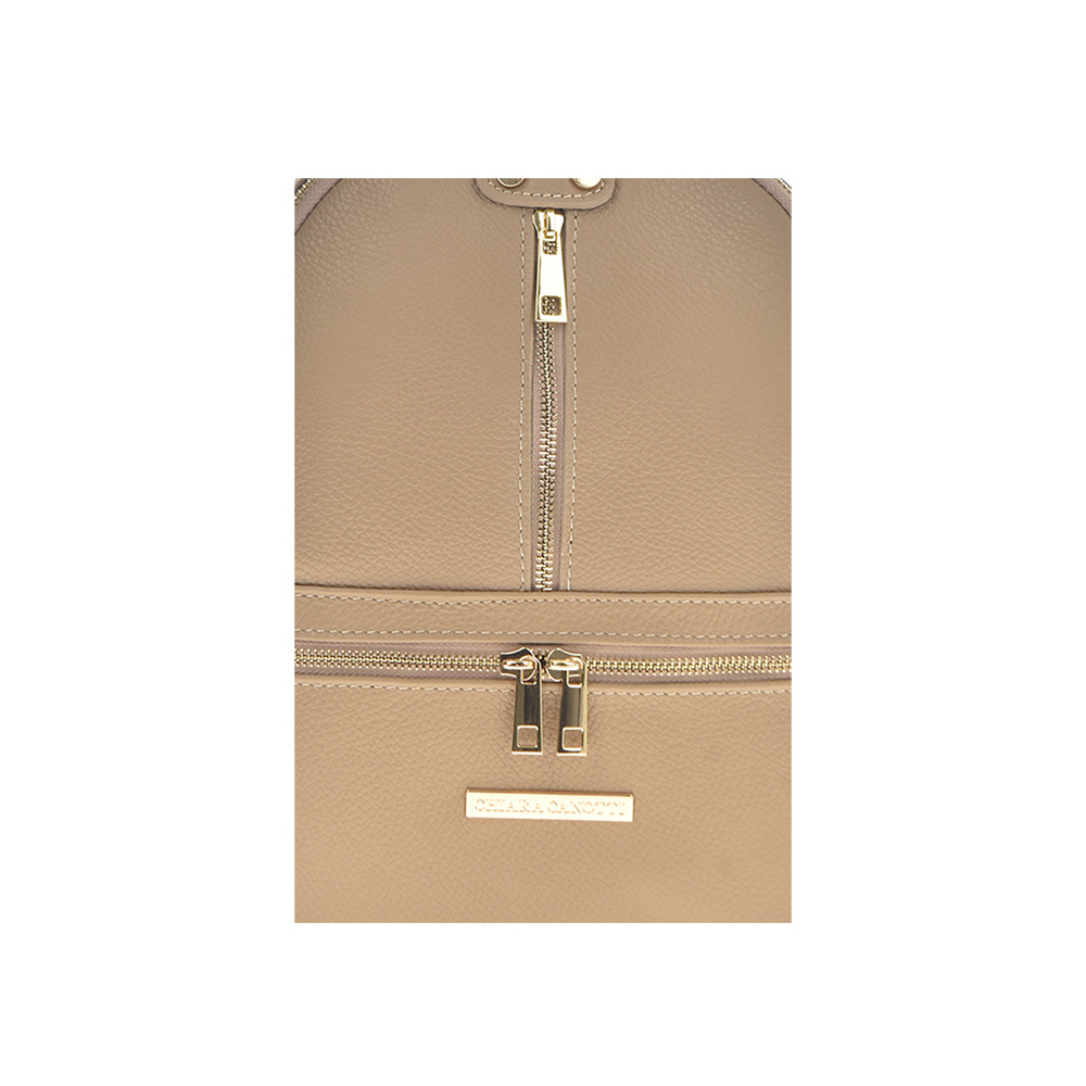 Rucsac dama din piele naturala Chiara Canotti CC0822, Grej, #4, Bagsy