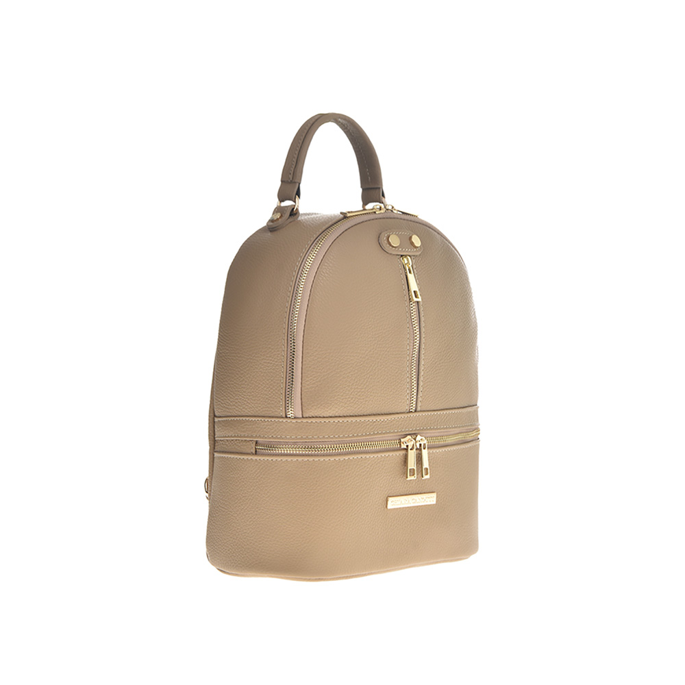 Rucsac dama din piele naturala Chiara Canotti CC0822, Grej, #2, Bagsy