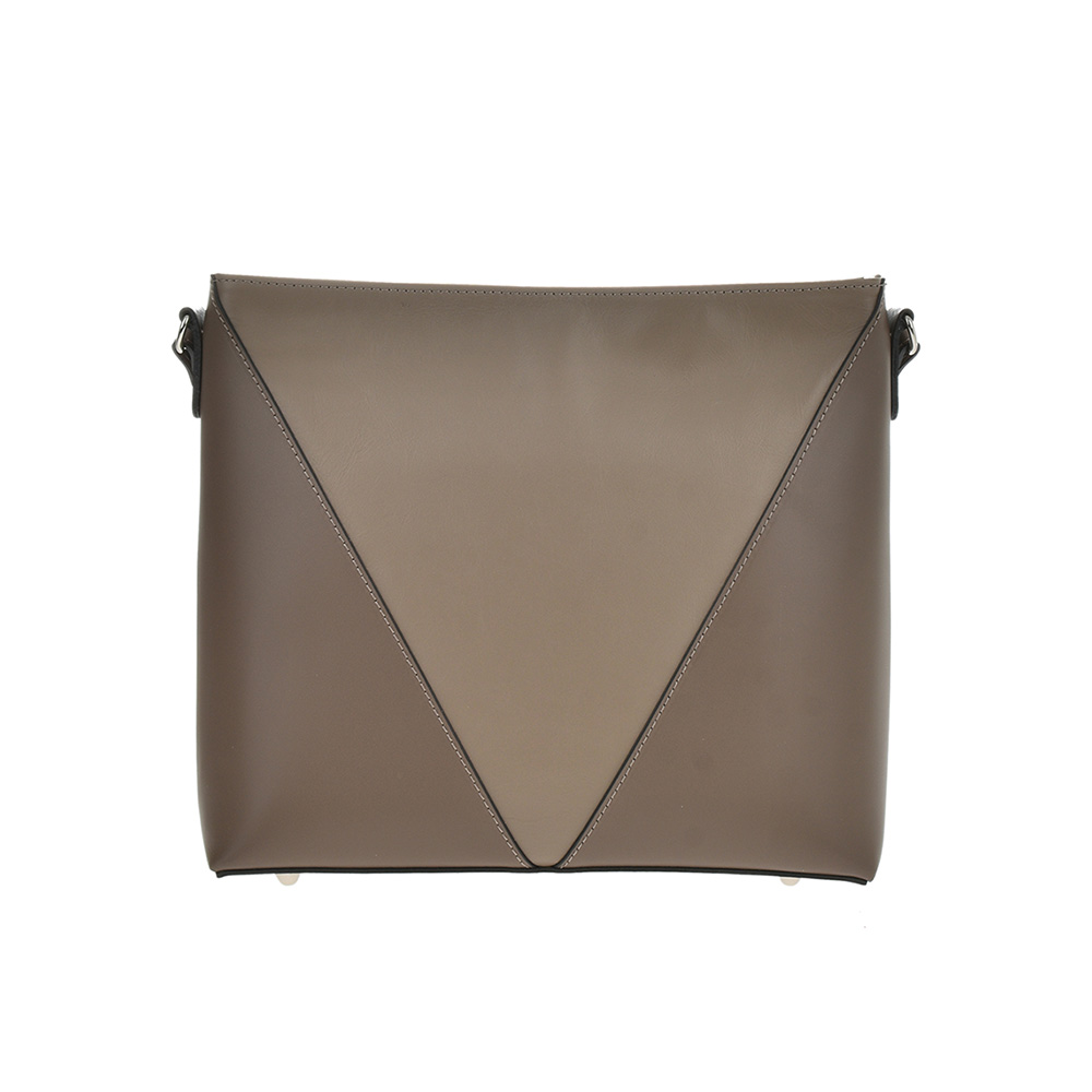 Geanta de umar din piele naturala Chiara Canotti CC0857, Grej, #1, Bagsy