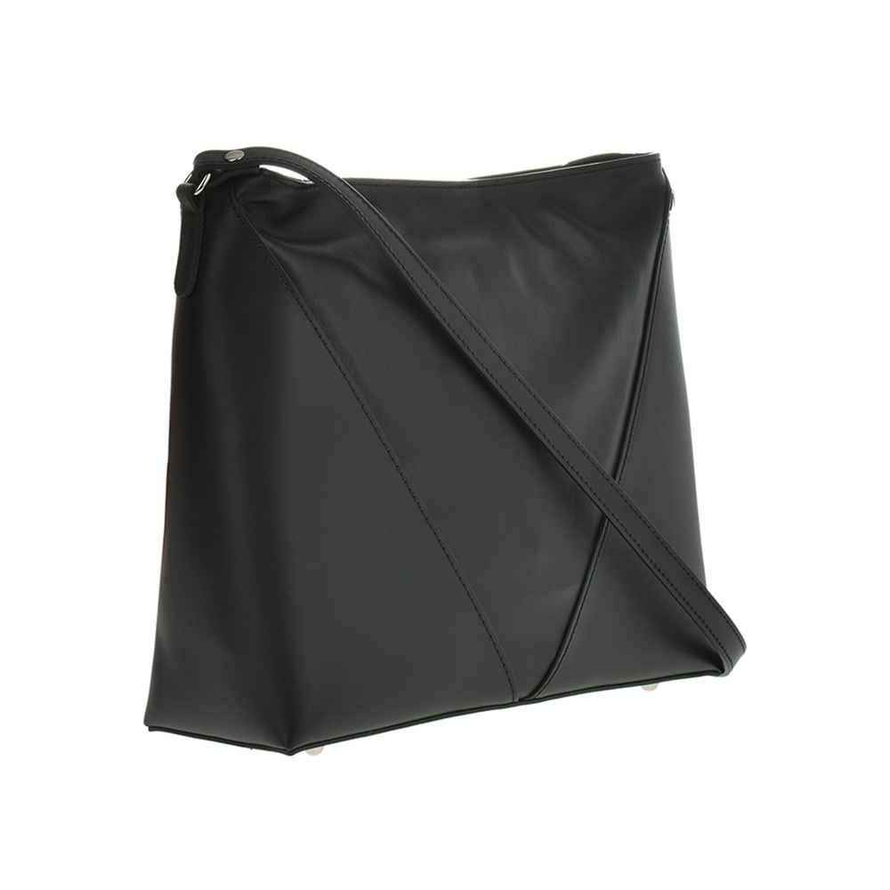 Geanta de umar din piele naturala Chiara Canotti CC0857, Negru, #2, Bagsy