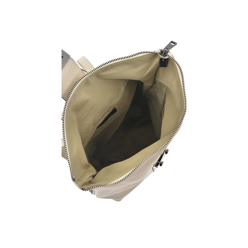 Rucsac dama din piele naturala, Chiara Canotti CC0873, Bej, #5, Bagsy