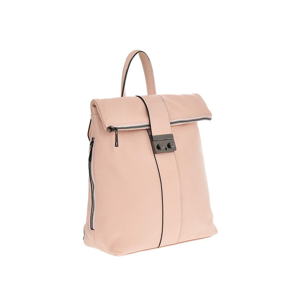 Rucsac dama din piele naturala, Chiara Canotti CC0873, Roz, #2, Bagsy