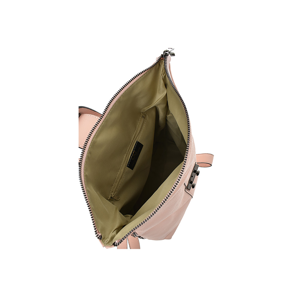 Rucsac dama din piele naturala, Chiara Canotti CC0873, Roz, #5, Bagsy