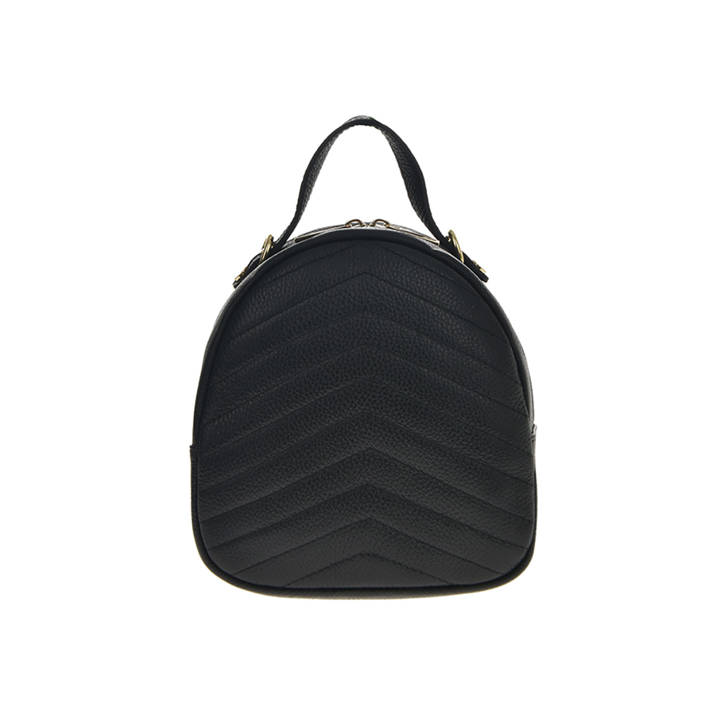 Rucsac din piele naturala, Chiara Canotti CC0875, Negru, #1, Bagsy